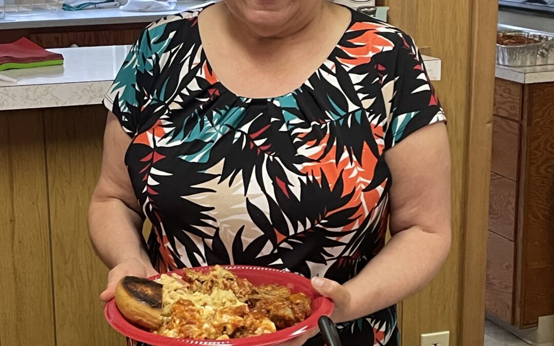 Chef Brenda treats us to an Italian buffet